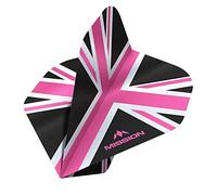 Mission Darts Alliance Flights | Extra Strong Premium UV Flights | Union Jack Standard Shape 100 Micron, Pink, 1 Set of 3 Flights (F3086)