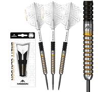 Mission Brett Claydon Darts Set 22g 24g grams Tungsten Black Gold