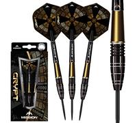 Mission Crypt Darts Set M1 21g 22g 23g 24g grams 90% Tungsten Black Gold PVD
