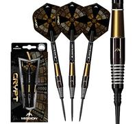Mission Crypt Darts Set M2 21g 23g grams 90% Tungsten Black Gold PVD
