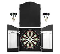 Mission Darts Dart Board Home Centre | Complete Darts Package Including Dartboard and 2 Sets of Darts (Cabinet)