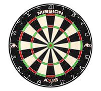 Mission Darts DB043 Axis | Professional Competition Standard Dartboard with Triangular Wire Construction and Non Fade Colours