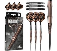 Mission Darts | Dead Shot | Steel Tip Darts | 95% Tungsten | Bronze | Multiple Weights (21.0, Grams)