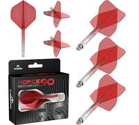 Mission Darts Force 90 | Integrated Precision Moulded Dart Flight And Shaft System, Pack of 3 Professional Highly Durable Combined Dart Flights And Stems | Standard No.2