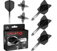 Mission Darts Force 90 | Integrated Precision Moulded Dart Flight And Shaft System, Pack of 3 Professional Highly Durable Combined Dart Flights And Stems | Standard No.6