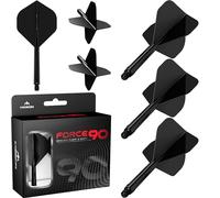 Mission Darts Force 90 | Integrated Precision Moulded Dart Flight And Shaft System, Pack of 3 Professional Highly Durable Combined Dart Flights And Stems | Standard No.2