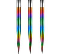 Mission Darts Glide Steel Tip Dart Points | Smooth Plain Spare Points, 30mm, Rainbow (#_1xX2443)