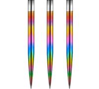 Mission Darts Glide Steel Tip Dart Points | Smooth Plain Spare Points, 32mm, Rainbow (#_1xX2444)
