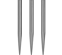 Mission Darts Glide Steel Tip Dart Points | Smooth Plain Spare Points, 32mm, Silver (#_1xX2426)