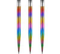 Mission Darts Glide Steel Tip Dart Points | Smooth Plain Spare Points, 34mm, Rainbow (#_1xX2445)