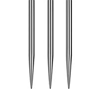 Mission Darts Glide Steel Tip Dart Points | Smooth Plain Spare Points, 34mm, Silver (#_1xX2427)