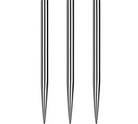 Mission Darts Glide Steel Tip Dart Points | Smooth Plain Spare Points, 38mm, Silver (#_1xX2429)