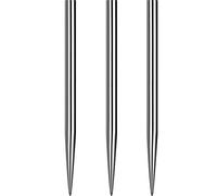 Mission Darts Glide Steel Tip Dart Points | Smooth Plain Spare Points, 40mm, Silver (#_1xX2430)