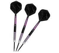 Mission Darts James Hurrell | 90% Tungsten Steel Tip Darts | Black PVD & Purple Electro plate coating