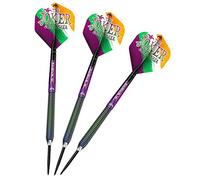 Mission Darts John O'Shea 'The Joker' | 95% Tungsten Steel & Soft Tip Darts | Coral PVD Steel Tip