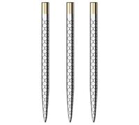 Mission Darts Laser Plus Lasered Steel Tip Points | Fan Mosaic | Silver 38mm