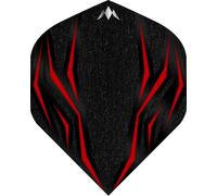 Mission | Lava Dart Flights | 100 Micron | Standard No2 Shape | Multiple Colours and Pack (Red, 1 Set)