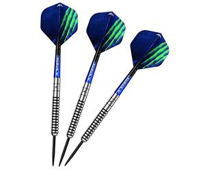 Mission Darts Lee Evans | 90% Tungsten Steel Tip Darts | Black Electro plate coating | 23g (D1627)