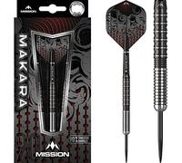 Mission Makara M1 Steel Tip 90% Tungsten Darts - Graphite PVD Black