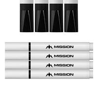 Mission Darts Marker Pens | Dry Wipe Whiteboard Pens | Pack of 4, Black (BX057)