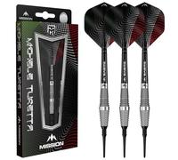 Mission Darts | Michele Turetta Darts | Soft Tip | 95% Tungsten | Sandblasted | 20g.