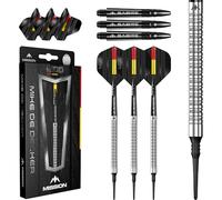 Mission Darts | Mike De Decker Darts | Soft Tip | 95% Tungsten | Silver | 20g.
