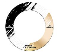Mission Darts Player Professional Dartboard Surround for Steel Tip Darts | Brett Claydon (SU229)
