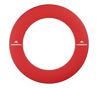 Mission Darts Pro Dartboard Surround | Plain Heavy Duty | Red