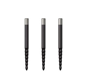 Mission Darts Replacementss Lunar C/S | Steel Tip Dart Replacements Points | 32mm Black (X2674)