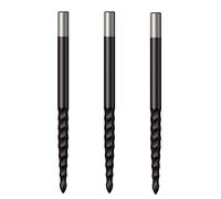 Mission Darts Replacementss Lunar F/S | Steel Tip Dart Replacements Points | 38mm Black (X2680)