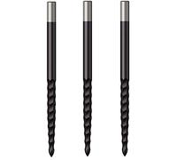 Mission Darts Replacementss Lunar F/S | Steel Tip Dart Replacements Points | 40mm Black (X2681)