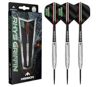 Mission Darts | Rhys Griffin Darts | Steel Tip | 95% Tungsten | Multiple Weights (24, Grams)