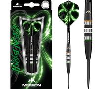 Mission Darts Robyn Byrne Darts | Steel Tip | Black Titanium, 90% Tungsten, 23g (D1653)