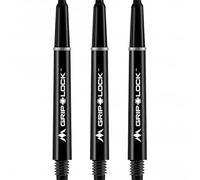 Mission Darts S1061 GripLock Shafts - Medium Dart Stems - Black