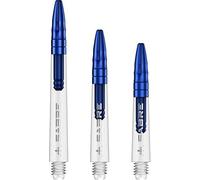 Mission Darts Sabre Shafts Durable Clear Polycarbonate Stems Tweenie Plus, Blue Top, 1 Set of 3 Shafts (S1688)