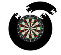 Mission Darts | Samurai 3 Dartboard Set | Dartboard And Black Jigsaw Surround