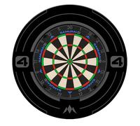 Mission Darts | Samurai 4 Dartboard Set | White or Graphite Spider Wire | And Choice Of Colour Surround (Samurai 4 Graphite + Samurai 4 Graphite Surround)