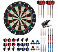Mission Darts | Samurai 4 White Spider Wire Dartboard Starter Set | Dartboard, Darts & Accessories