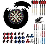Mission Darts | Samurai 4 White Spider Wire Dartboard Starter Set | Dartboard, Jigsaw Surround, Darts & Accessories
