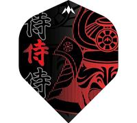 Mission Darts Samurai II Dart Flights | Premium Extra Strong 100 Micron | Standard No2, Red, 5 Sets of 3 Flights (5XF4098)