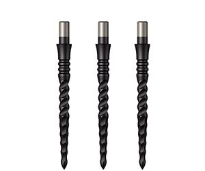 Mission Darts Sniper Points | Lunar CS | Steel Tip Replacement Points | 28mm | Black (X2668)