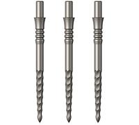 Mission Darts Sniper Points | Lunar FS | Steel Tip Replacement Points | 32mm | Silver (X2663)