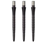 Mission Darts Sniper Points Ripple | Steel Tip Replacement Points | 28mm Black