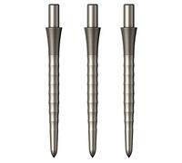 Mission Darts Sniper Points Ripple | Steel Tip Replacement Points | 28mm Silver