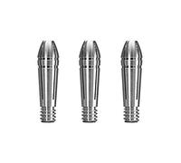 Mission Darts | Titan Fox Darts Stems Shafts Titanium Aluminium Tops (Silver, 3 Spare Tops Only)