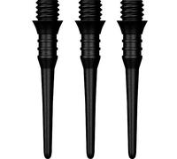 Mission Darts Titan Pro Soft Tip Dart Points | 2ba Plastic Softip, 1 Pack of 50 Points, Black (X9155)