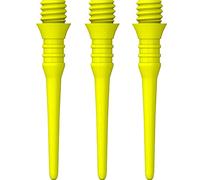 Mission Darts Titan Pro Soft Tip Dart Points | 2ba Plastic Softip, 1 Pack of 50 Points, Neon Yellow (X9162)