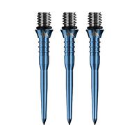 Mission Darts Titan Pro Titanium Dart Points | Converts Soft to Steel Tip | Grooved, Solid Blue, 30mm (X2621)