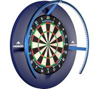 Mission Darts TOR270 Torus 270 | Dartboard LED Lighting System with Easy Access Area for Unrestricted Play, Sand Blasted Black (Metallic Blue, USB)