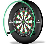 Mission Darts Torus 270 | Dart Board LED Lighting System with Easy Access to Dartboard Area for Unrestricted Play, Sand Blasted Black, Red, Blue, Green, Purple, Bronze and Silver Colours